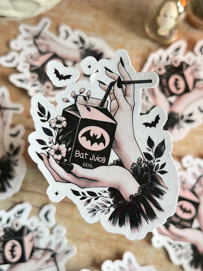 Bat Juice Laminated Sticker